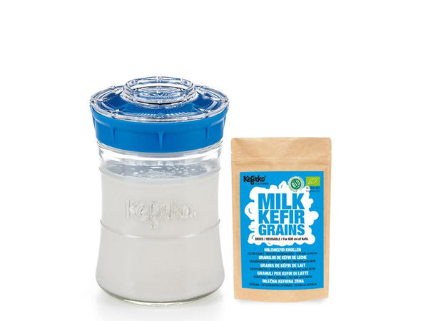 Kefirko Starter Kit with Organic Milk Kefir Grains (848ml) - Kefirko UK