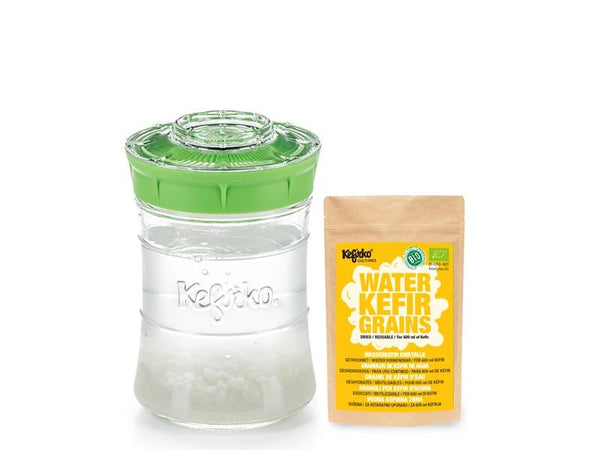 Kefirko Water Kefir Complete Starter Kit with Organic Grains (848ml) - Kefirko UK